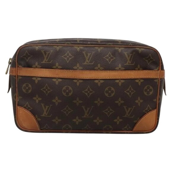 LOUIS VUITTON Monogram Compiegne 28 Clutch Bag M51845 LV Auth 129666 - Picture 2 of 16
